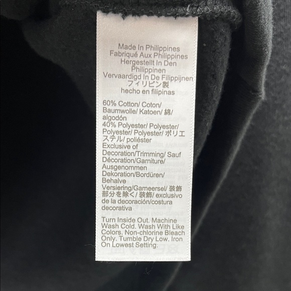 J Crew Tartan Jeweled Button-Neck Pullover Sweatshirt in Black Size M - Picture 7 of 7